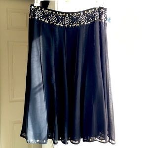 Chiffon sequined dress skirt